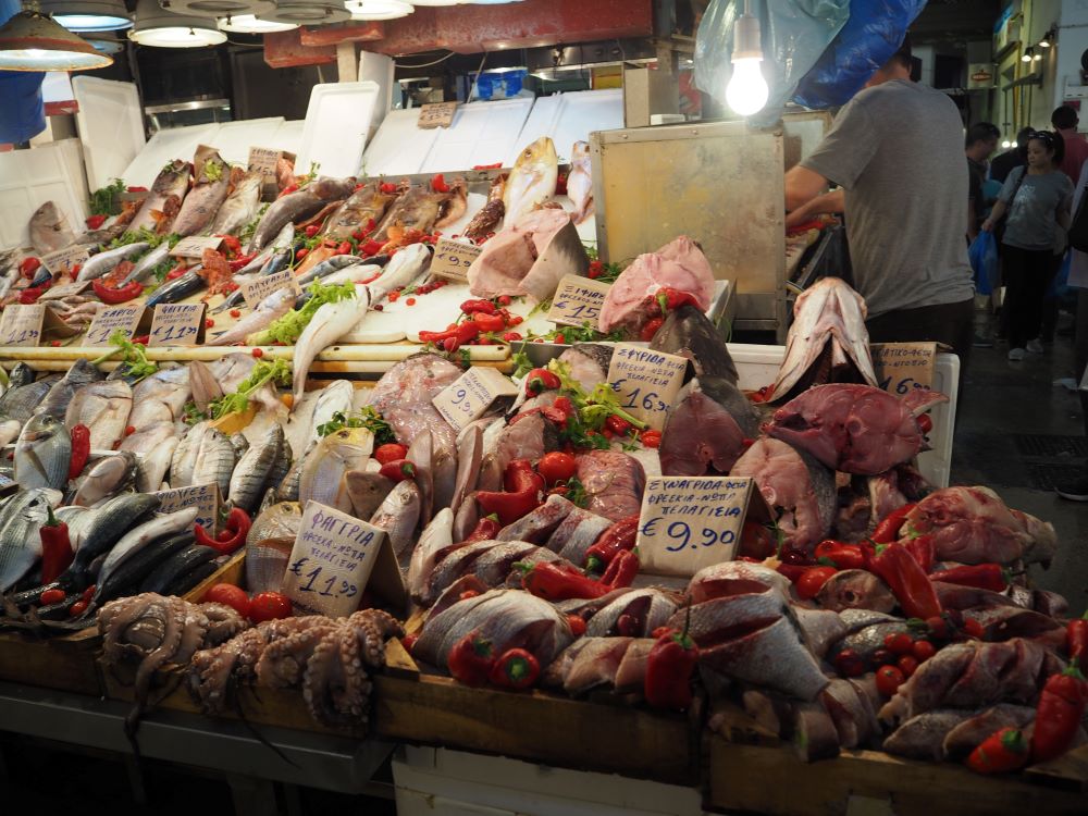 アテネの魚市場